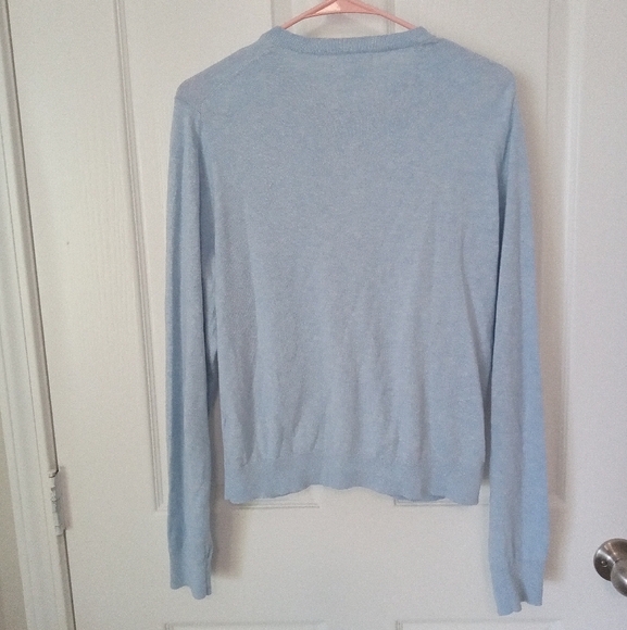 J.Crew Classic Cardigan Blue Size Large - Picture 5 of 6